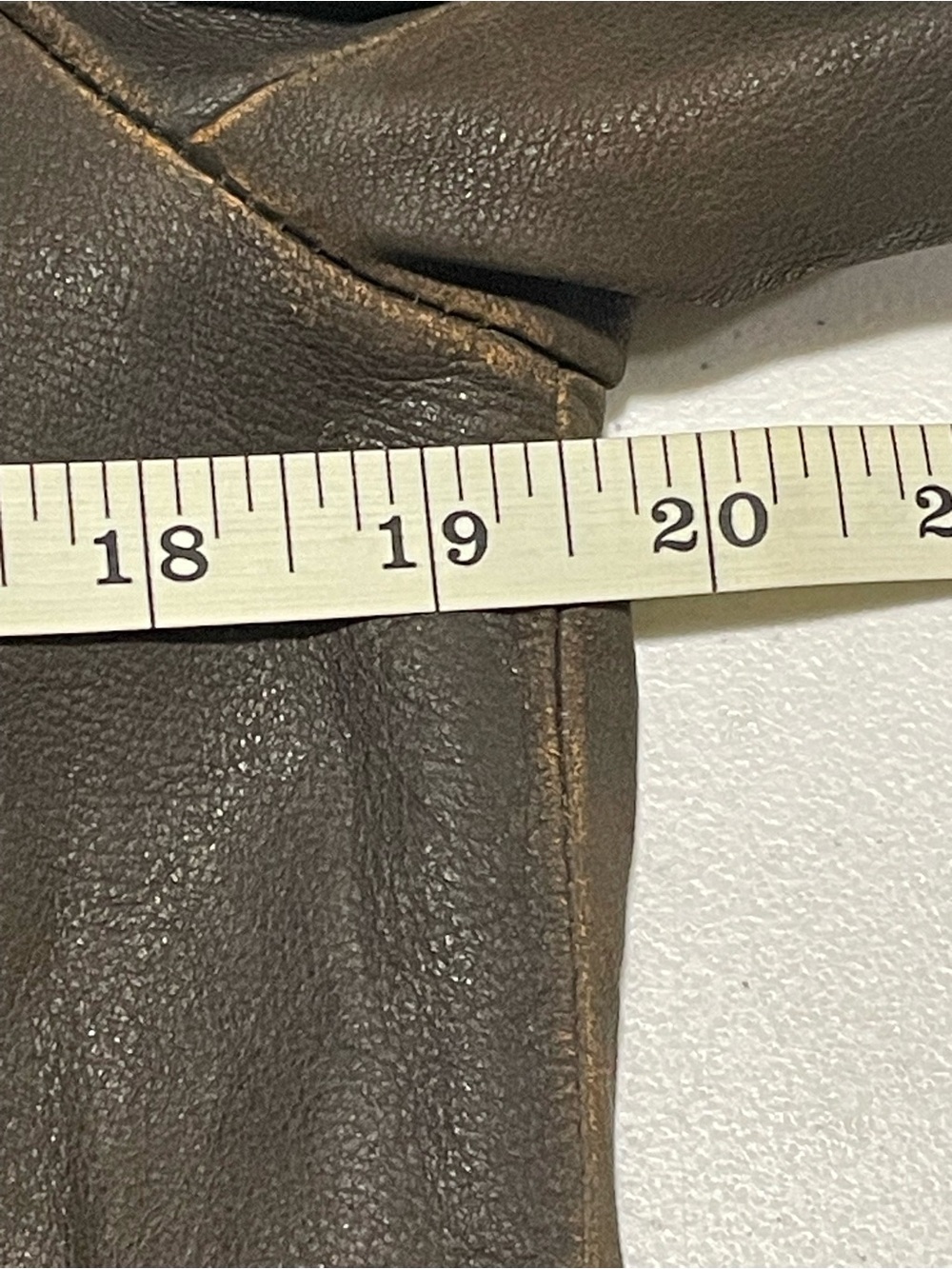Vintage 90s Isabella Bird Sz M Mid-length Med-Dark Brown Genuine Leather Coat - Picture 9 of 11